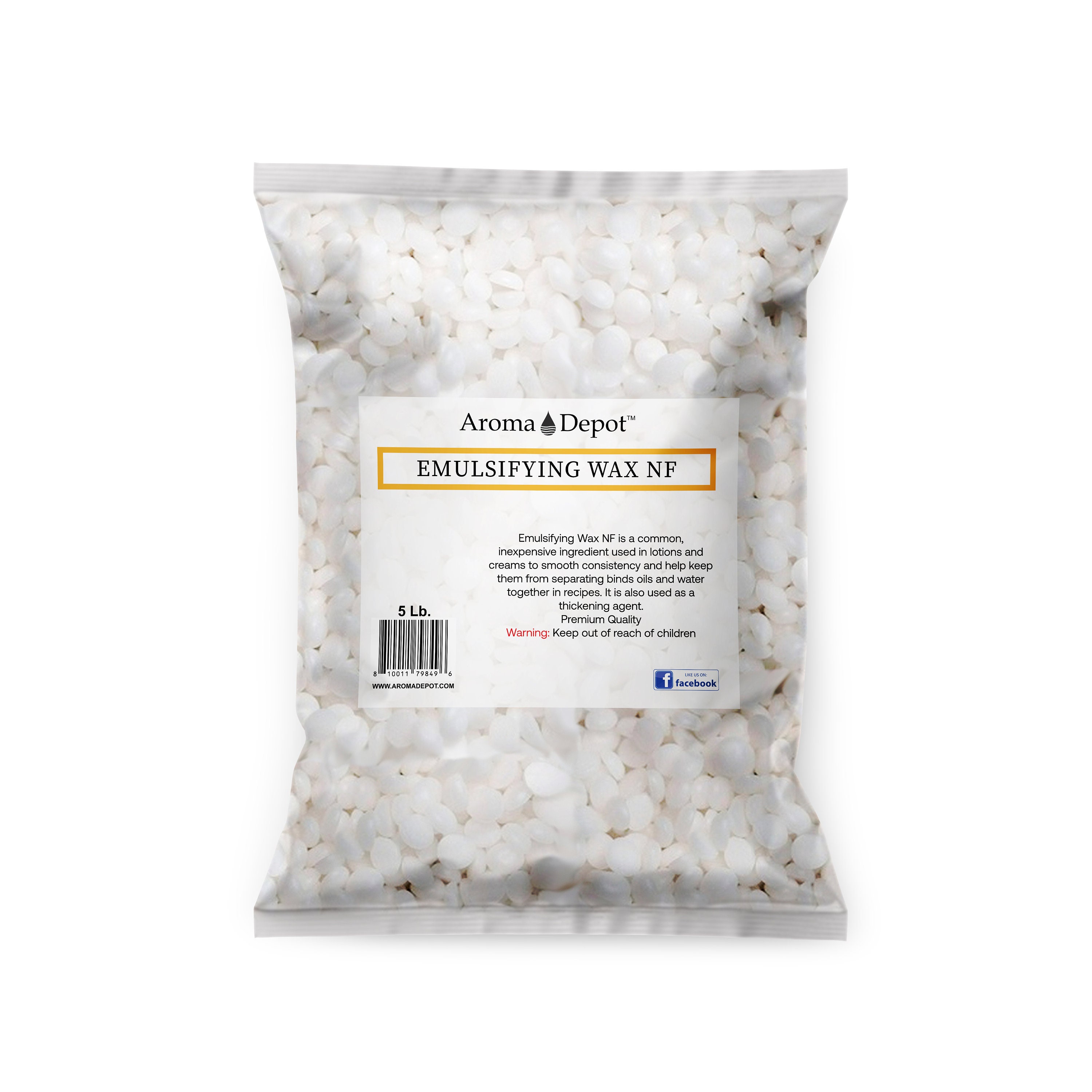 Emulsifying Wax NF POLYSORBATE 60 Premium Quality 100% Pure Polawax  Resealable Bag All Sizes 