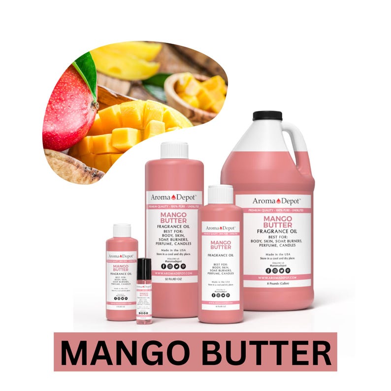 Mango Butter Fragrance Oil for Body, Soap, Candle, and Diffuser image 1