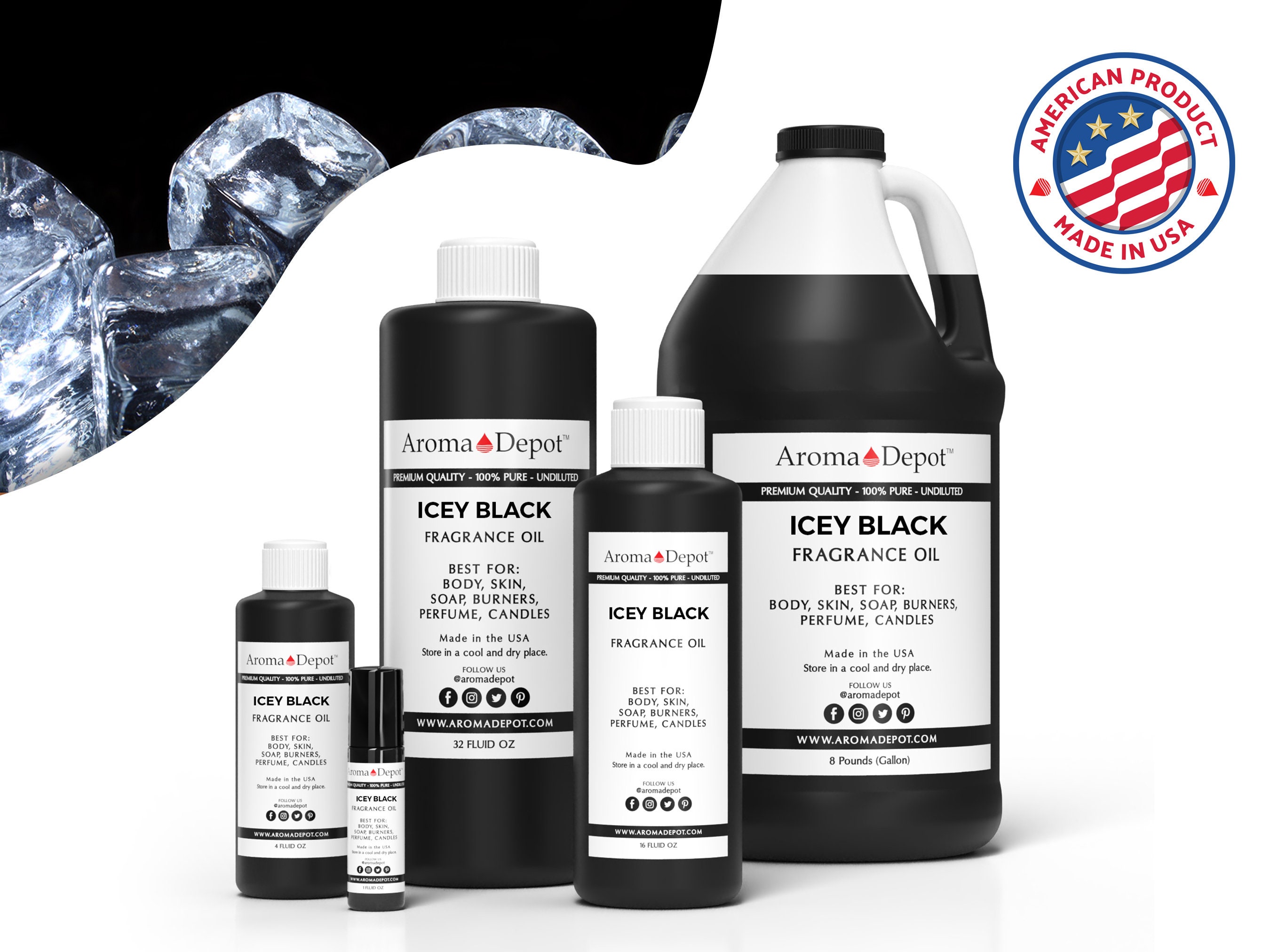 CWS Black Ice Oil Based Fragrance - 1 Gallon