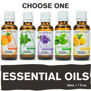 Essential Oil 30 ml. 100% Pure Natural Therapeutic Grade, Aromatherapy, Skin, Candle Making, Diffuser, & Soaps. Aceite Esencial. Wholesale