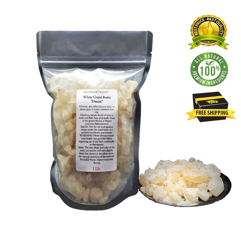1lb White Copal Damar. Tear Gum Rock Incense Olibanum Gum Etsy