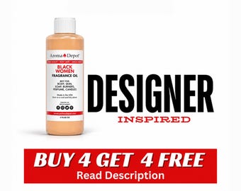 4 oz Women's Designer Inspired Fragrance Oil, Perfume, Candle, Soap & Diffuser - Buy 4 get 4 Free