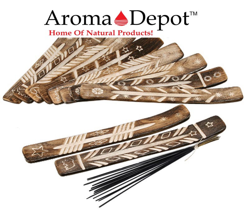 100 Incense Sticks & Ash Catcher Handmade Dipped in the USA. Etsy