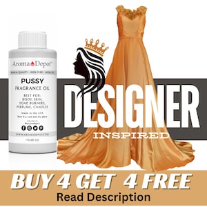 Fragrance Oil 1 oz Designer Inspiration Scented Oils For Body, Soap Making, Candle Making, Lotion, Perfume, Diffuser. BUY 4 Get 4 FREE