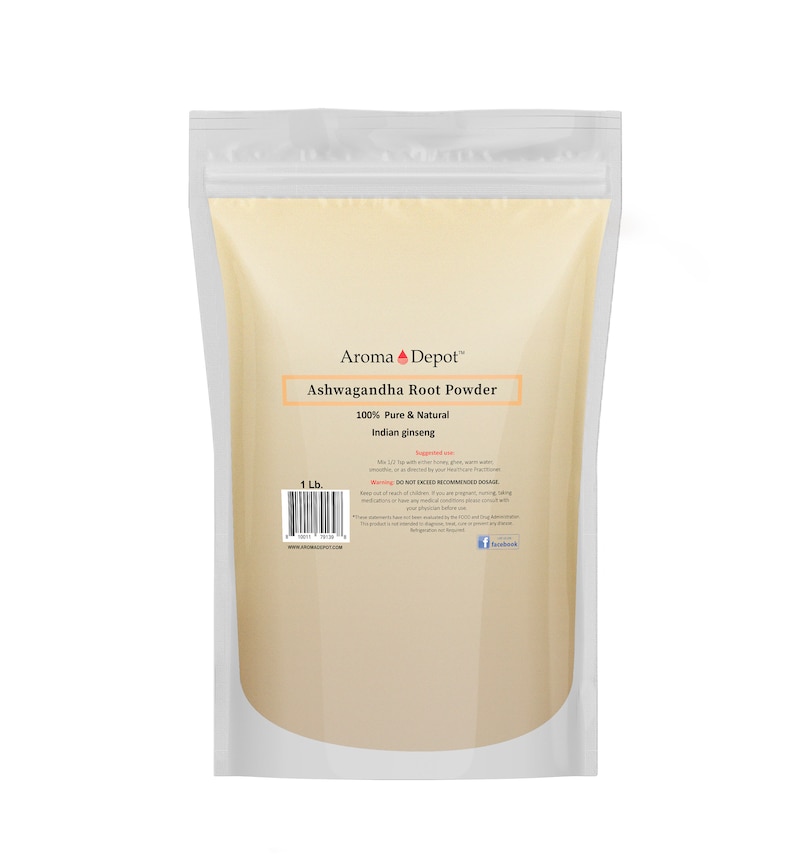 Ashwagandha Root Powder Withania Somnifera | Raw, Vegan, Non-GMO, Gluten Free | Origin - India 1 lb. Pouch