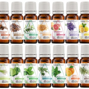 Essential Oil set - 14 Set - 100% Pure, Undiluted, Therapeutic Grade 10 ml.