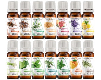 Essential Oil set - 14 Set - 100% Pure, Undiluted, Therapeutic Grade 10 ml.