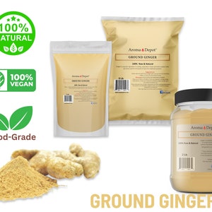 Ginger Root Ground Powder Raw Zingiber officinale Spice