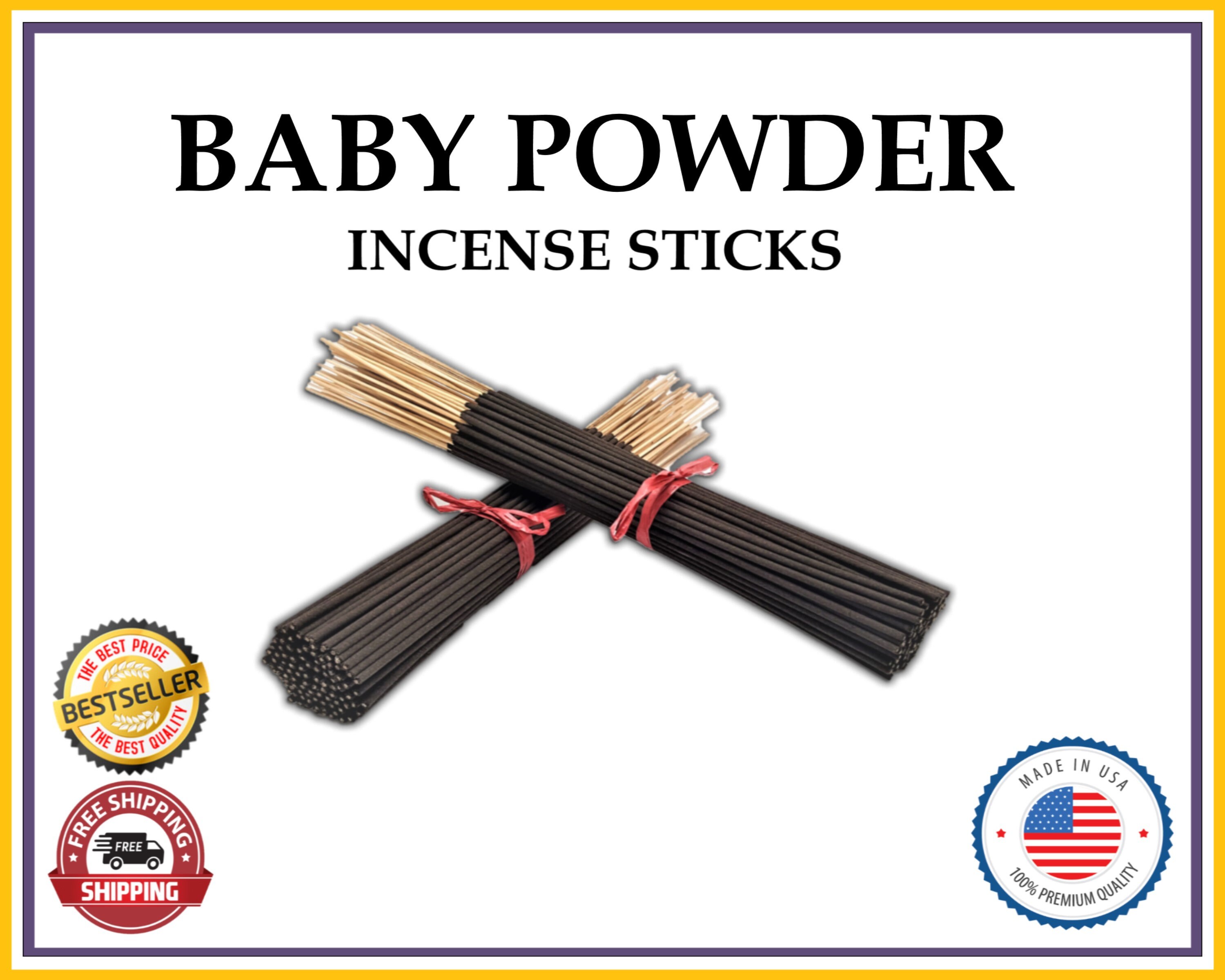 Baby Powder Incense Sticks Handmade & Dipped in the USA. Etsy