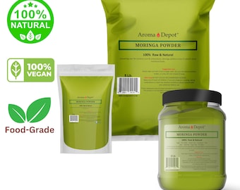 Moringa Powder Oleifera Leaf 100% Pure Natural Natural Raw Supplement