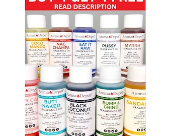 1 oz Fragrance Oils for Soap, Candle Making, Diffusers - Buy 4 Get 4 Free