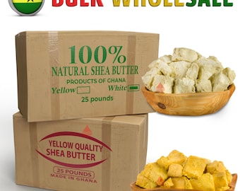 Raw African Shea Butter, 100% Pure Unrefined, Bulk