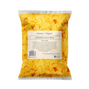 Candelilla Wax Flakes 100% Pure Natural Multipurpose For lip balm, candle making, soap making, skin care, beeswax subsitute