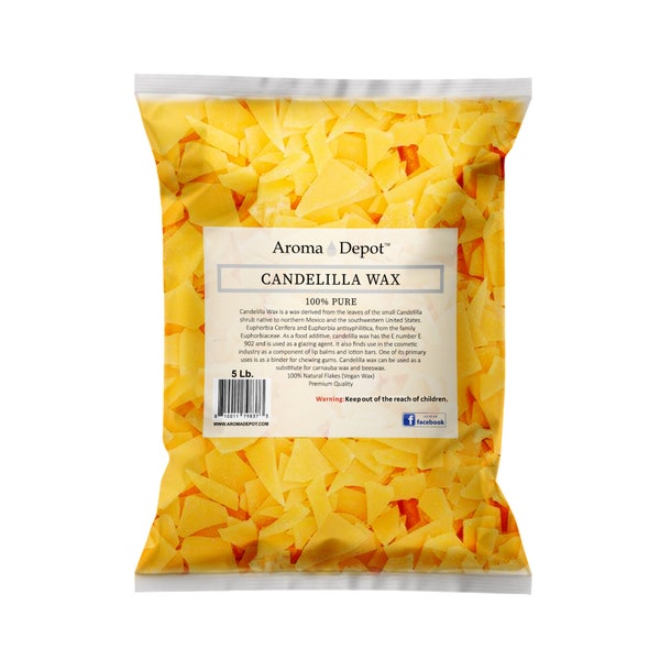 Candelilla Wax Flakes 100% Pure Natural Multipurpose For lip balm, candle making, soap making, skin care, beeswax subsitute