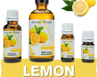 Lemon Essential Oil, 100% Pure, Aromatherapy, Citrus Limonum, 10 ml