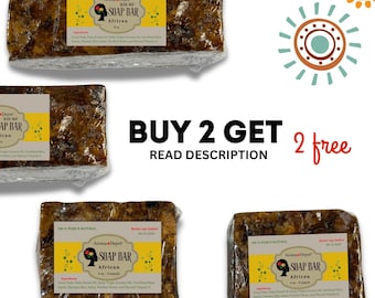 Raw African Black Soap Bar 4 oz – Ethically Sourced