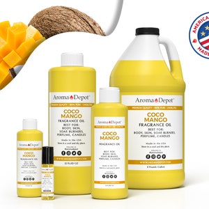 Coco Mango Fragrance Oil for Body, Soap, Candle, and Diffuser