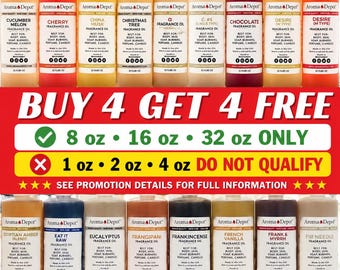 Wholesale Fragrance Oils, Multi-Use Scents for DIY Projects - Buy 4 Get 4 Free
