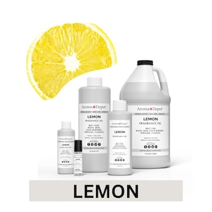 Lemon Fragrance Oil for Candles, Soap, Body & Diffusers