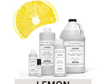 Lemon Fragrance Oil for Candles, Soap, Body & Diffusers