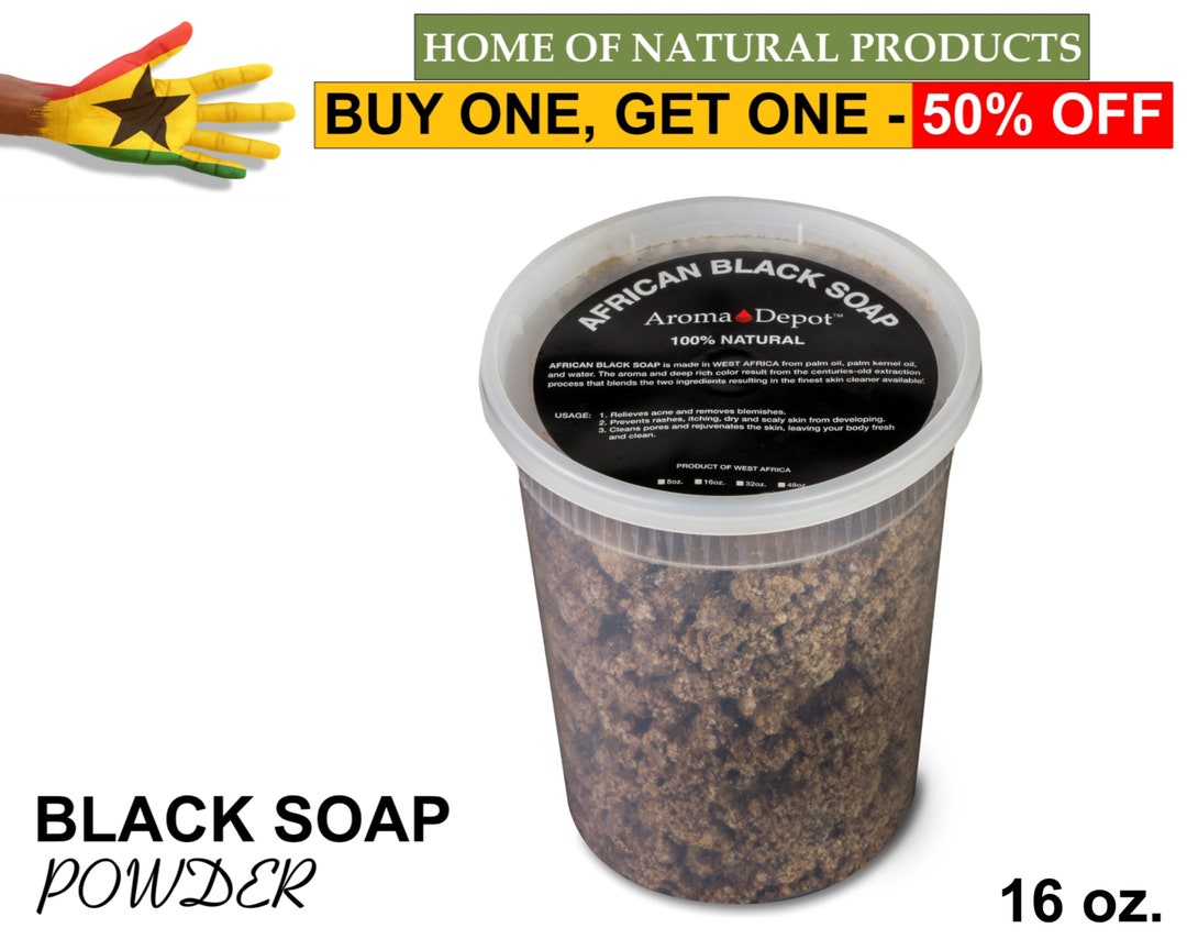 African Black Soap POWDER 16 Oz. 100 Raw Unrefined From Etsy