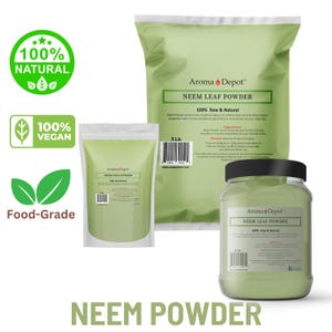 Neem Powder Raw Azadirachta indica Leaf Natural Premium Quality FREE SHIPPING! U.S.A Seller