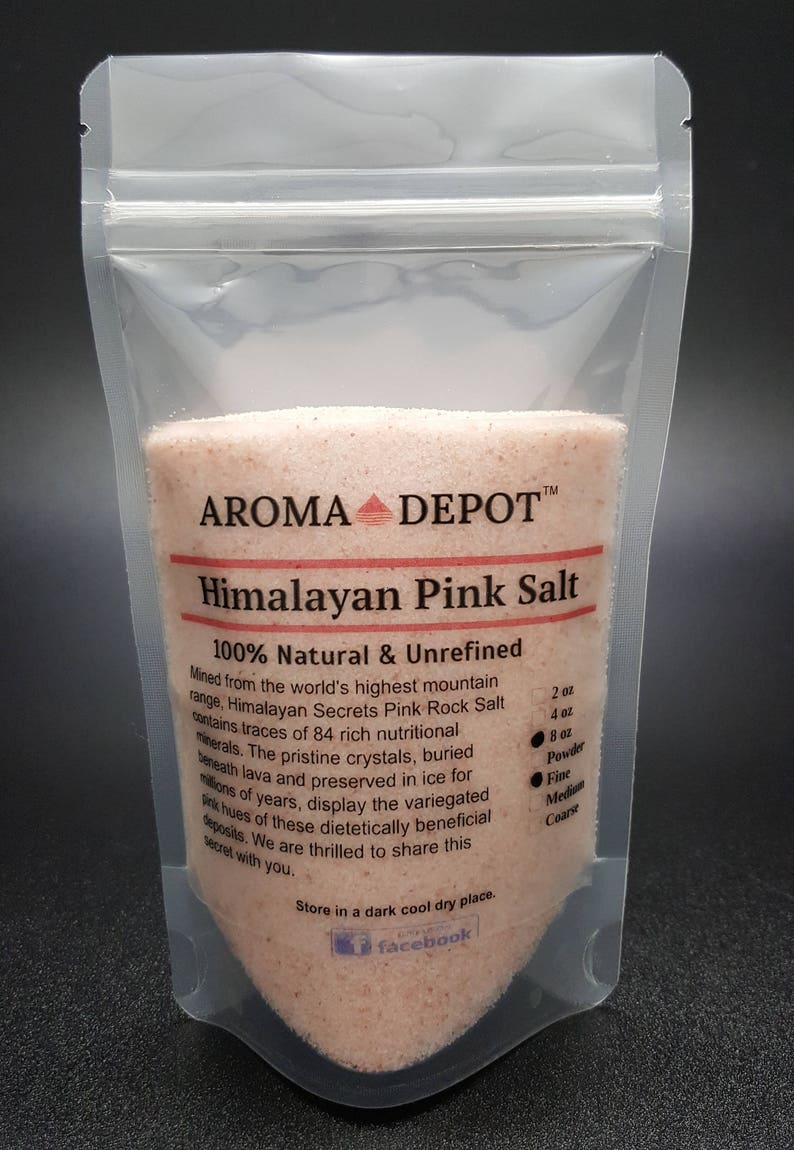 Pink Crystal Himalayan Sea Salt 84 Minerals FDA Kosher Gourmet Etsy