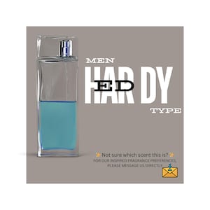 Ed Har Dy Type Fragrance Oil, Men's Body Oil, Candle & Soap Making