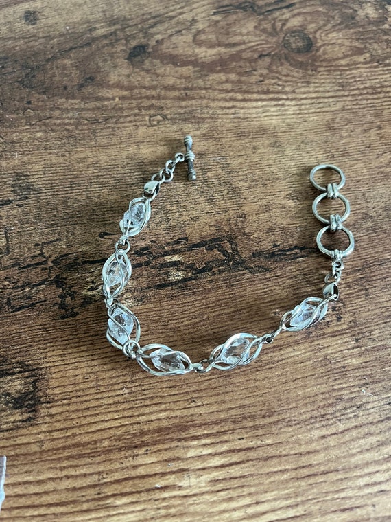 Herkimer Diamond and Sterling Silver Bracelet - image 3