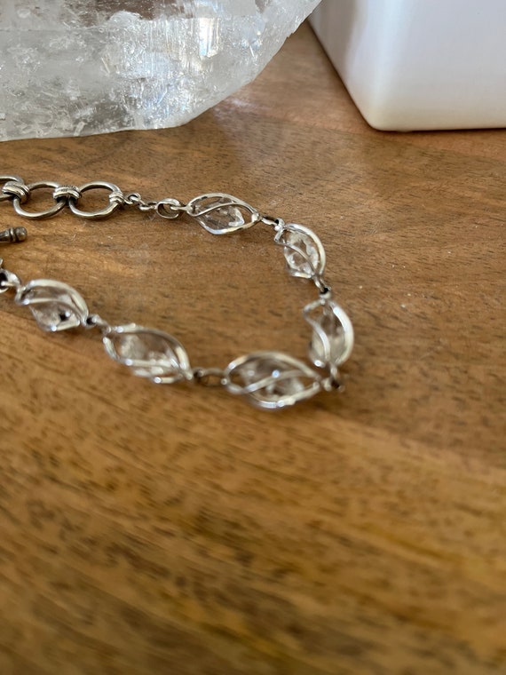 Herkimer Diamond and Sterling Silver Bracelet - image 6