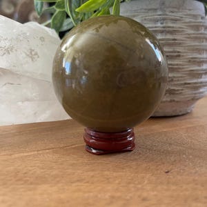 2.4&quot; Green Opal Sphere