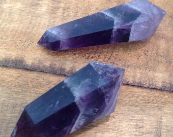 2 1/2" Chevron Amethyst Double Terminated Point