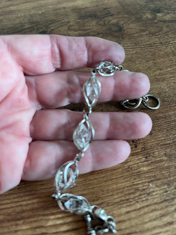 Herkimer Diamond and Sterling Silver Bracelet - image 2