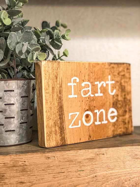 Fart Zone Sign Funny Bathroom Sign Signs For The Home Etsy