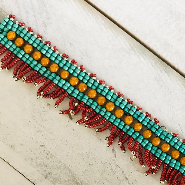 Fringed Boho/Southwest Bracelet