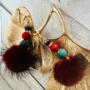Party Pom Pom Earrings
