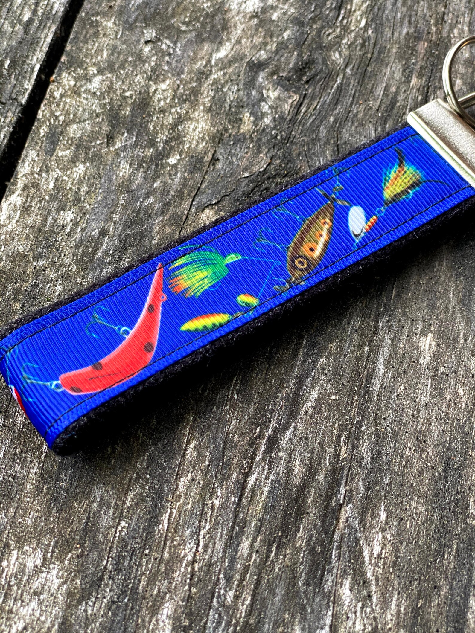 Fly Fishing Key Chain Key Fob Wristlet Split Ring Keys Etsy