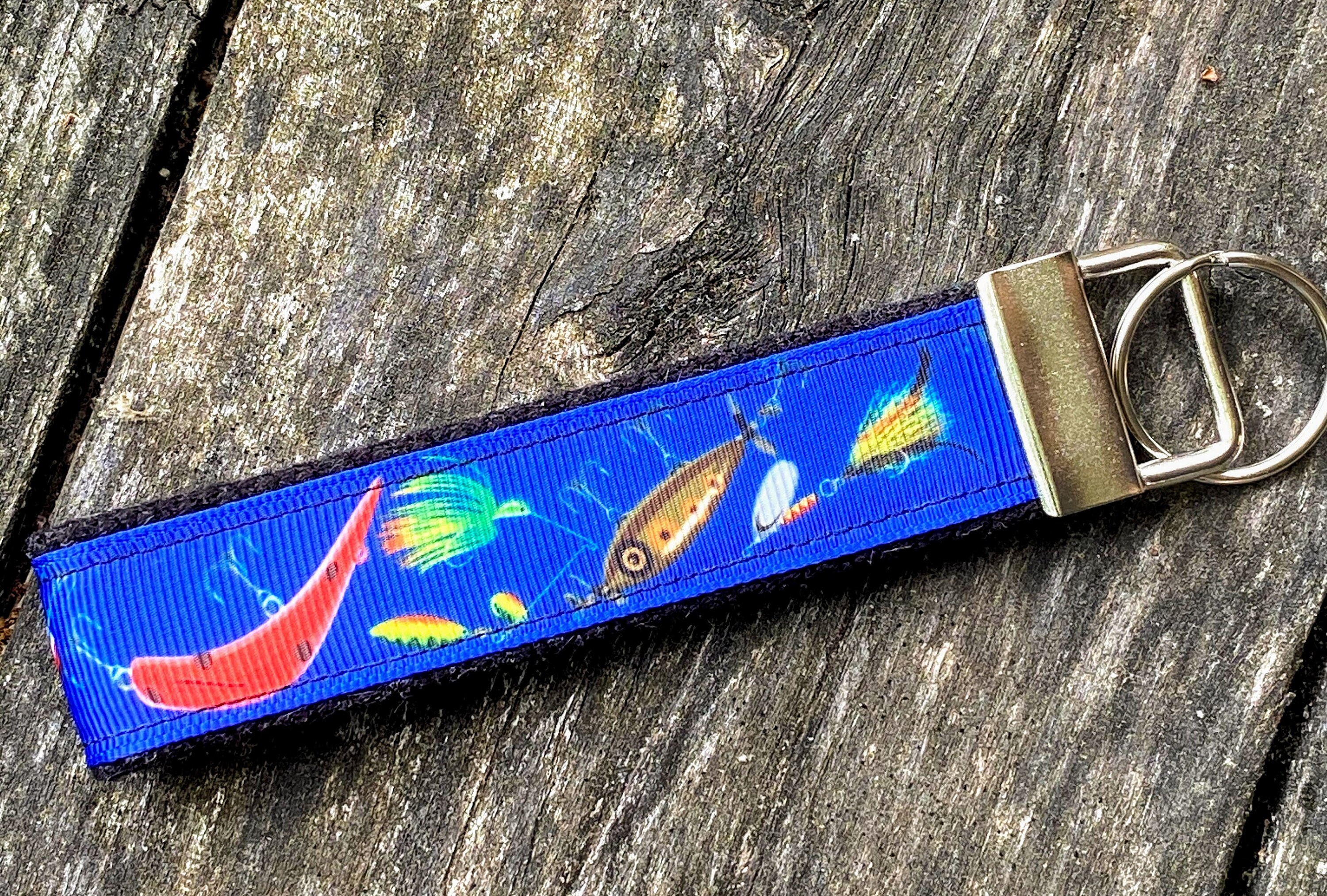 Fly Fishing Key Chain Key Fob Wristlet Split Ring Keys Etsy