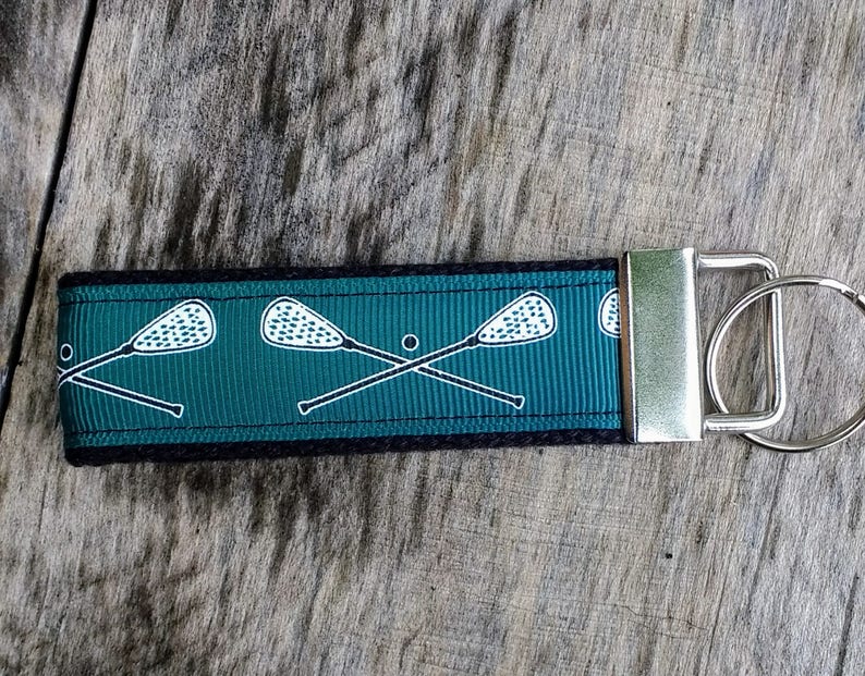 Hunter Green Lacrosse Key Fob Keychain Key Chain Wristlet - Etsy