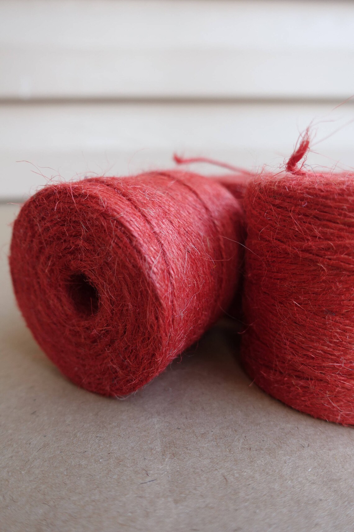 Red Gift Wrapping String Twine Burlap Packaging Etsy