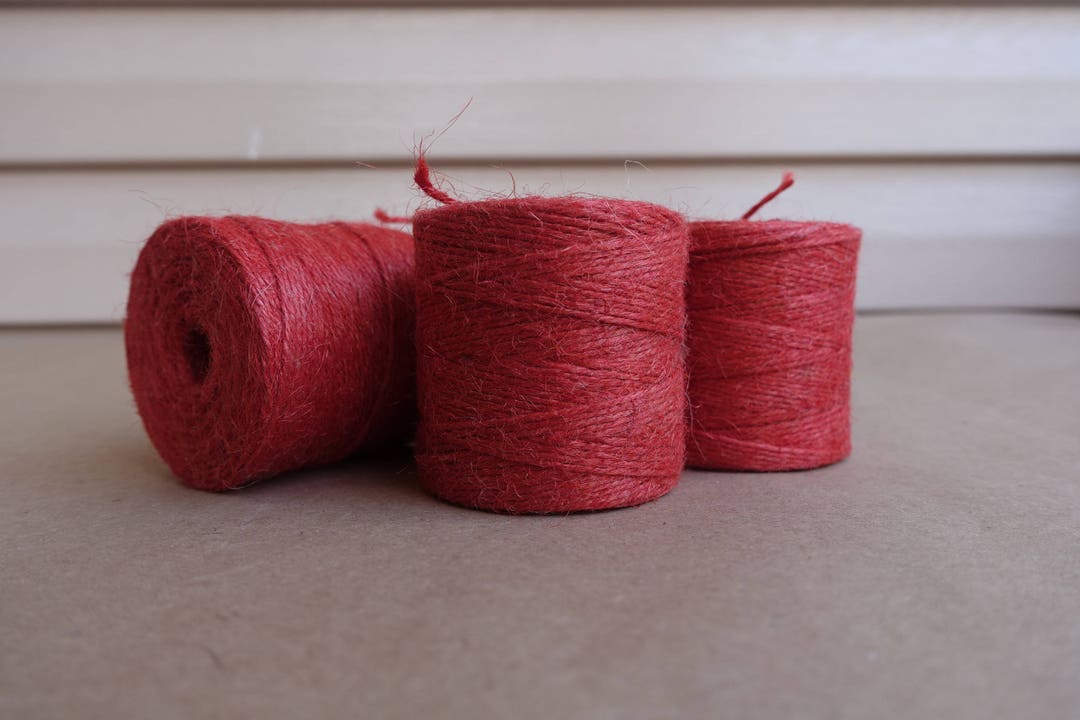Red Gift Wrapping String, Twine Burlap Packaging Etsy