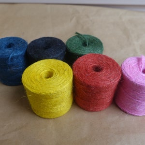 Jute Twine Macrame Cord: 6 Spools, 1-1.5mm Burlap Twine