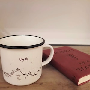 Personalised Hobbit Mug The Lord of The Rings Mug Tolkien Mug Ceramic Mug Personalised Mug Winter Mug image 3