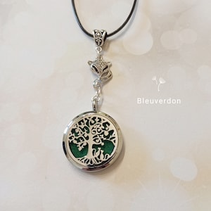 Fox and Tree of Life Aromatherapy Necklace