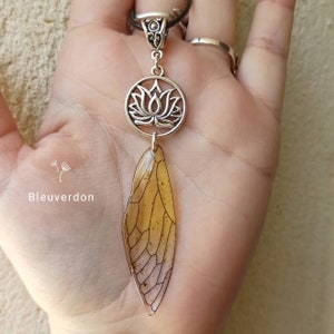 Fairy Butterfly Wing and Lotus Flower Necklace