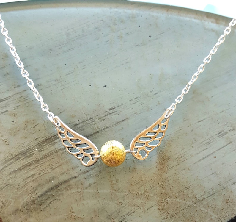 Bright gold inspired by Harry Potter necklace