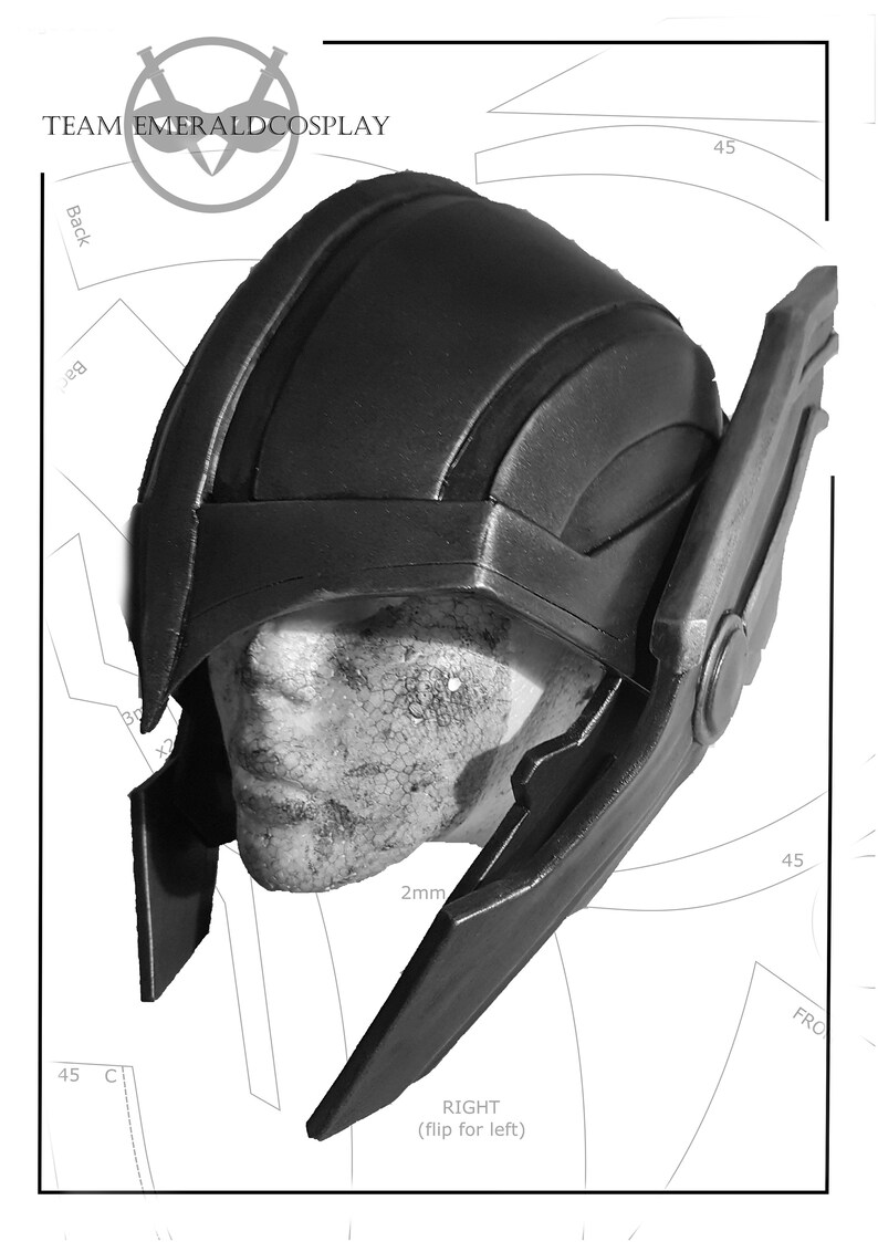 Viking Gladiator Helmet EVA Foam Pattern Etsy