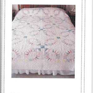 Queen&#39;s Lace Paper Piecing Quilt Pattern-PDF DOWNLOAD