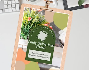 Assistant Principal - Daily Schedule Sheet