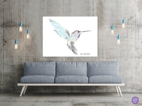 Hummingbird Wall Paintings For Living Room Nature Bedroom - Large Hummingbird Wall Art Hummingbird Wall Paintings For Living Room Nature Bedroom - Large Hummingbird Wall Art